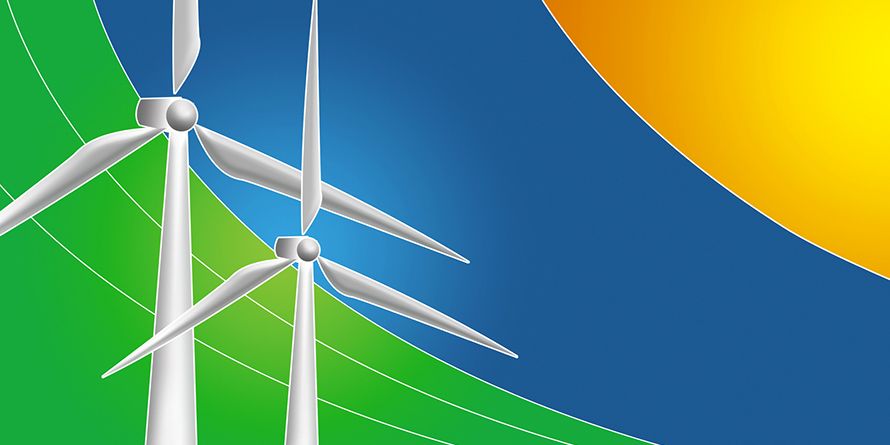 Concept illustration for renewable energy