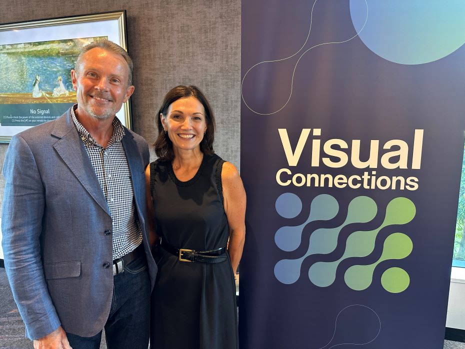 Visual Connections President, Mitch Mulligan, and CEO Karren Challoner-Miles_edit